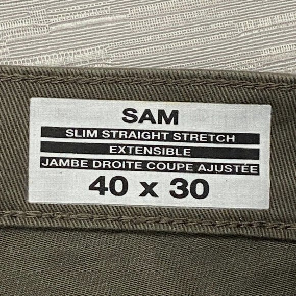 Buffalo SAM Brown Denim Jeans Pants Men's 40 x 30" Slim Fit Straight Leg - Picture 7 of 12